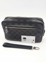 Louis Vuitton Damier Graphite Kasai Pochette Wristlet Clutch Eb0326wcxsa