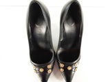 Versace Tribute Studded Medusa Leather Pumps Size 9 Sd0126lzxde