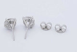 4.34cttw Lab Grown Diamond Stud Earrings In 14k White Gold 2.5 Grams Eb0526rrxdu