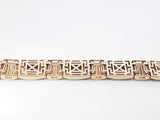 5.20 Cttw Diamond & 10k Yellow Gold Link Bracelet 33.4 Grams 8 Inch Fw0826osxzdu