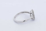 0.64cttw Diamond Ring In 14k White Gold 3.1 Grams Size 7 Eb0226lrxdu