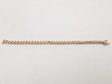 5.70ctw Diamonds 14k Yellow Gold 15.2 Grams Bracelet 7 Inch Sd0625orzxsa