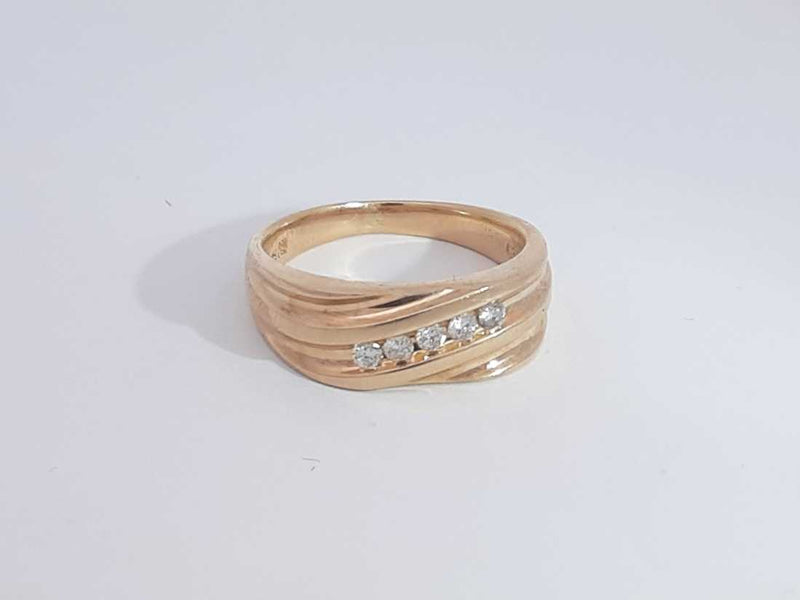 0.30 Cttw Diamond 14k Yellow Gold Ring 6.7 Grams Size 10.5 Aa0825wxzsa
