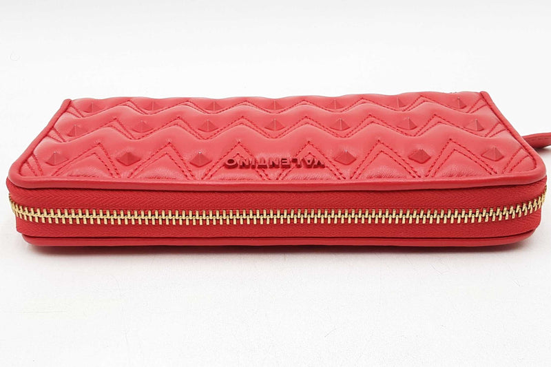 Valentino By Mario Valentino Leonard Sauvage Leather Studded Wallet Eb1125lwxdu