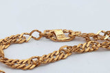 22k Yellow Gold Chain & 24k Yellow Gold Credit Suisse Pendant 17.8g Eb0426lxxzsa