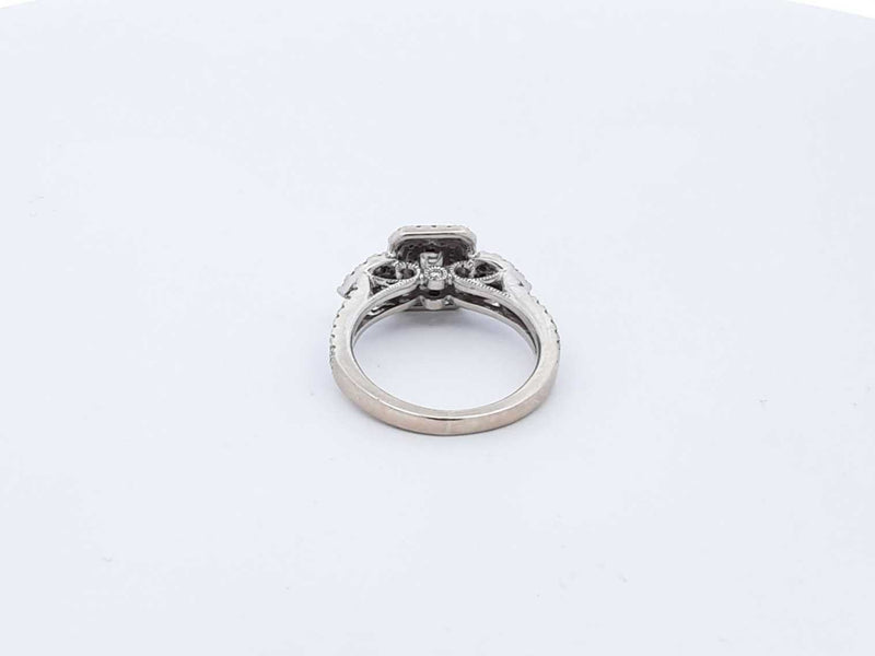 1.38 Cttw Diamond & 14k White Gold Ring 4.8 Grams Size 5.75 Fw1224ixzsa