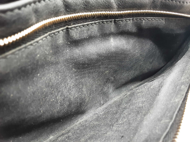 Gucci Black Microguccissima Leather Crossbody Wallet Do0625lxzde