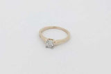 0.1cttw Diamond Ring In 14k Yellow Gold 2.5 Grams Size 6.5 Eb0926lrxsa