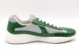 Prada Green Patent Leather & Fabric America's Cup Sneakers Size 11 Eb0826lxzsa