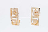 10k Yellow Gold Greek Key Stud Earrings 3 Grams Eb082lrxsa