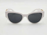 Versace 4398 Cat Eye White Sunglasses Aa1025rzsa