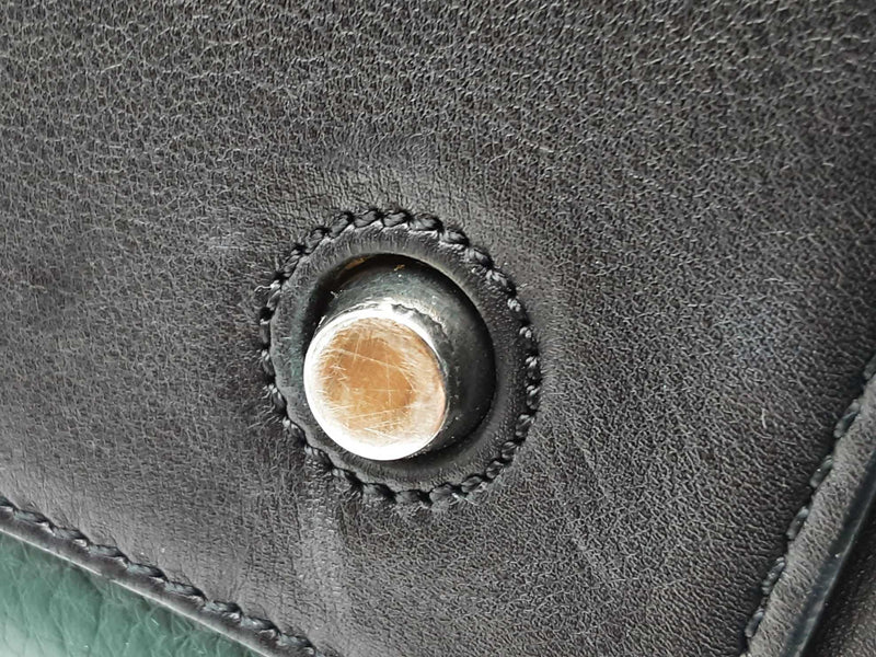 Celine Black & Green Leather Edge Shoulder Bag Eb1125wxzde