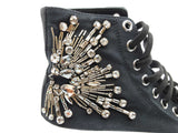 Alexander Mcqueen Crystal Embellished Tread Slick Sneakers Size 39.5 Eb0626rxde