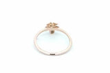 Na Hoku 14k Rose Gold Plumeria Flower Ring With A Diamond 1.7 Grams Size 6.75 Eb0926lxrsa