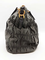 Prada Grey Nylon Tessuto Gaufre Tote Bag Eb0526wrxde