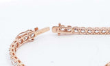 14k Rose Gold Lab Grown Diamond Tennis Bracelet 7 Inch Eboiredu 144030003284