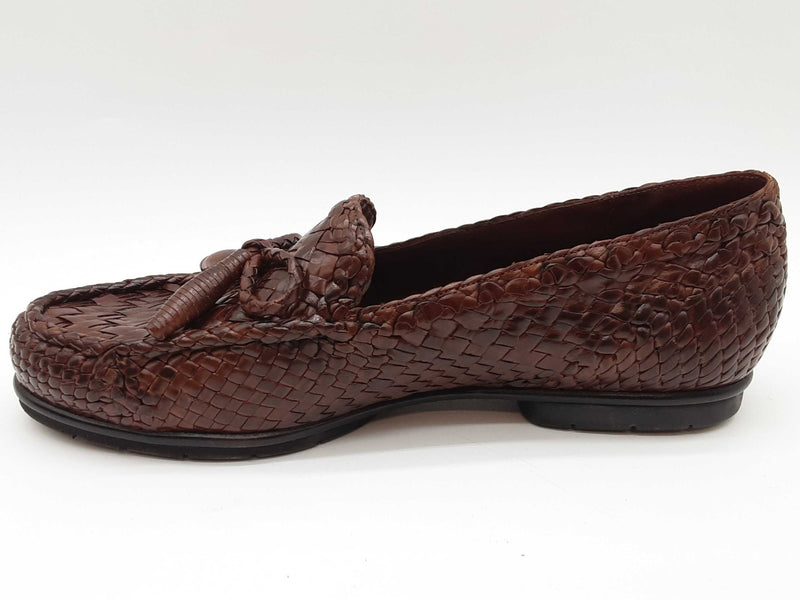 Cole Haan Nutmeg Brown Woven Leather Loafers Size Us 7m Do0925exde