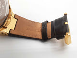 Invicta 52 Reserve Abalone Dial Brown Leather Steel Quartz Watch Do1025lxzde