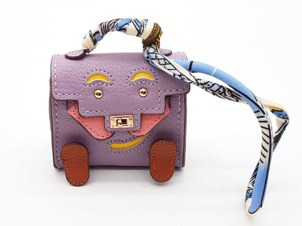 Lilac Purple Doll Mini Bag Charm Do0725cde