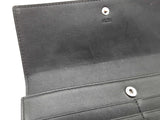 Mcm Black Embossed Logo Leather Continental Trifold Wallet Do0825crde