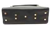 Valentino My Rockstud Black Leather Top Handle Bag Eb0726cxzdu