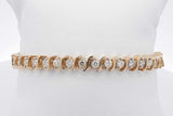 3.04cttw Diamond S Link Tennis Bracelet 14k Yellow Gold 14.5g 7 Inch Eb0526cxzsa