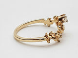 0.10 Carat Natural Diamond 10k Yellow Gold 1.7g Ring Size 6.25 Do0526ixde