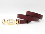 Gucci Interlocking G Horsebit Belt In Burgundy Leather Size 100|40 Fw1225lxzdu