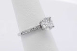 1.0ctw Center Round Diamond Ring 10k White Gold 1.7 Grams Size 5.5 Eb0425loirsa