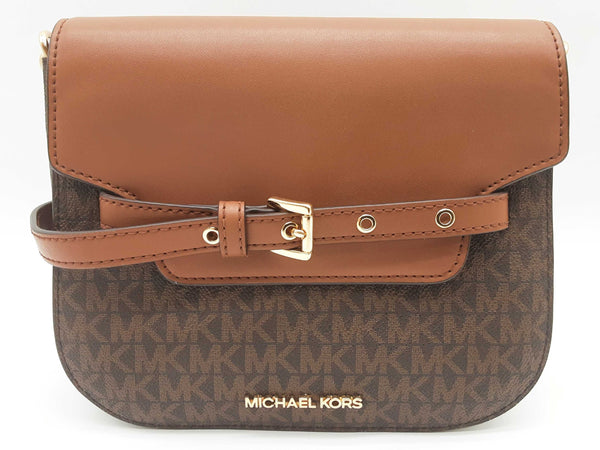 Michael Kors Emilia Brown Signature Crossbody Bag Do0425wrde