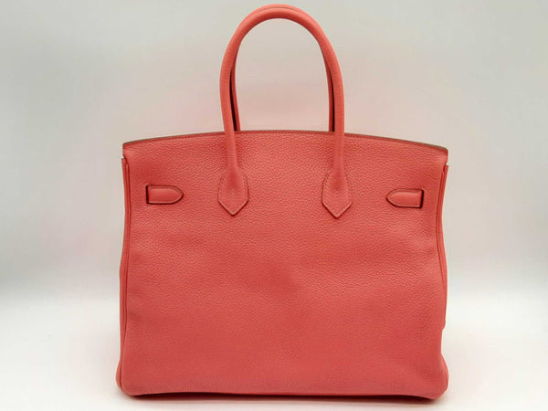 Hermes Birkin 35 Bougainvillea Orange Clemence Gold Handbag Do0524cixzde