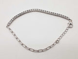1.95 Cttw Lab Grown Diamonds 0.925 Silver 5.5g Bracelet 8 In Do0525lsxde