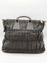 Prada Grey Nylon Tessuto Gaufre Tote Bag Eb0526wrxde
