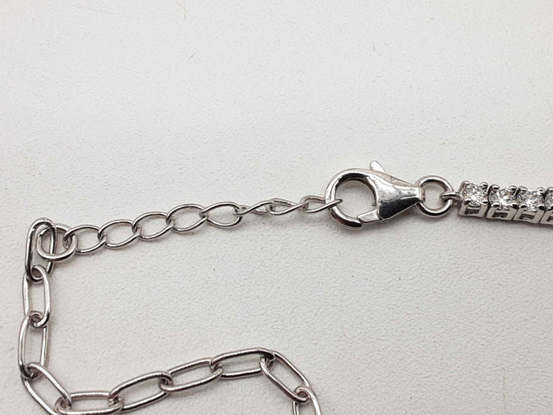 1.95 Cttw Lab Grown Diamonds 0.925 Silver 5.5g Bracelet 8 In Do0525lsxde