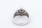 0.66cttw Diamond Ring In 14k White Gold 7.9 Grams Size 7 Eb0626irxdu