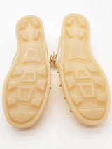 Gucci Beige Gladiator Rubber Sandals Size 12 Eb0925lrxde
