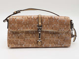Coach Hamptons Signature Shimmer Lurex Demi Clip Baguette Sd0726ordu