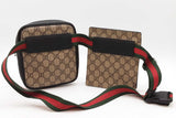 Gucci Double Pouch Gg Monogram Supreme Web Belt Bag Eb0926pxzde