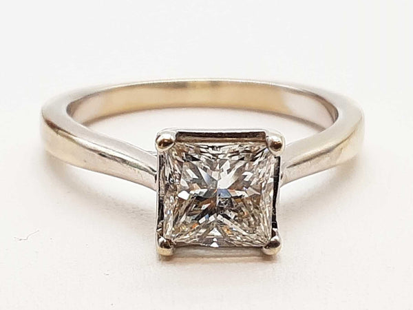 1.0 Cttw Diamond 14k White Gold 3.5g Ring Size 7 Do1224sxzde