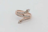 0.68cttw Diamond Ring In 14k Rose Gold 7.2 Grams Size 8.75 Eb1026wxzsa