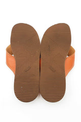Hermès Thong Sandals In Orange H Leather Size 12 Fw0926rxzdu