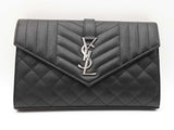 Yves Saint Laurent Caviar Envelope Black Bag Sd0526crzdu