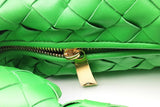 Bottega Veneta Jodie Parakeet Green Intrecciato Leather Handbag Eb0626cxzsa