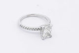 1.18cttw Diamond Ring In Platinum 4.5 Grams Size 5.25 Eb0126oxxzsa
