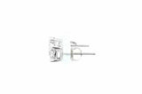 0.46cttw Diamond Stud Screwback Earrings In 14k White Gold 1.7 Grams Eb0926lxzsa