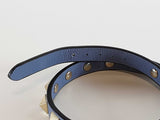 Valentino Garavani Rockstud Double Wrap Bracelet In Blue Leather Fw1025crde