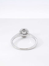 1.48 Cttw Diamond & 18k White Gold Halo Ring 3.4 Grams Size 7.5 Fw0926loxzdu