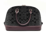 Coach Mini Sierra Dome Satchel In Debossed Signature Leather Fw0926rxdu