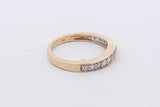 0.14cttw Diamond Band Ring In 14k Yellow Gold 3.1 Grams Size 7 Eb0726oxzsa