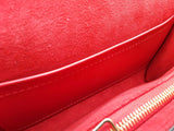 Louis Vuitton Louise Red Leather Chain Shoulder Bag Do0726cxzde